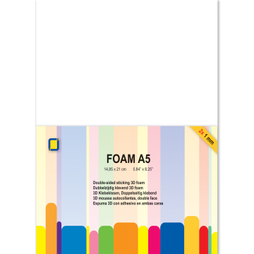 Craft Foam Adhesive 1mm, 2 sheets