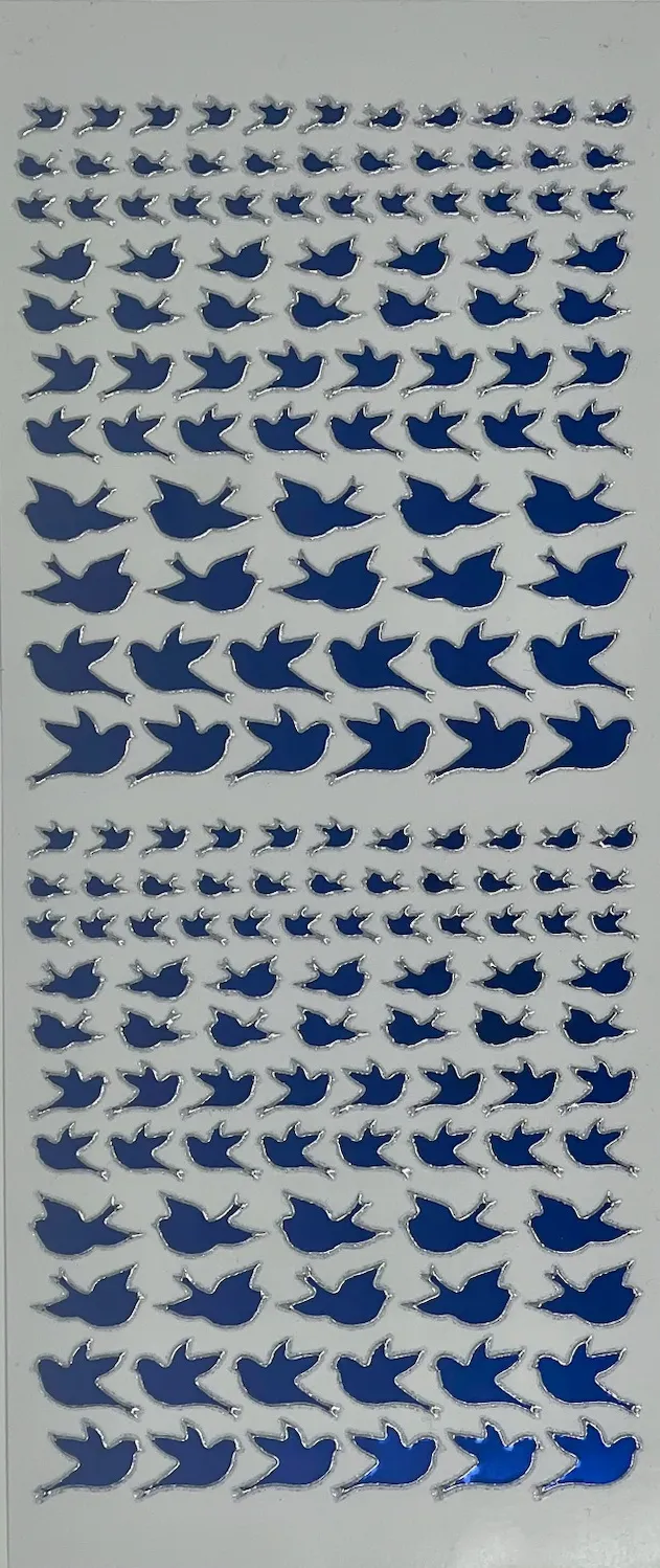 Blue Bird Dazzles&trade;  stickers, 95 pieces