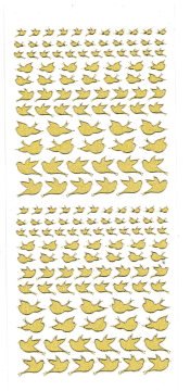 Gold Bird Dazzles™ stickers, 95 pieces