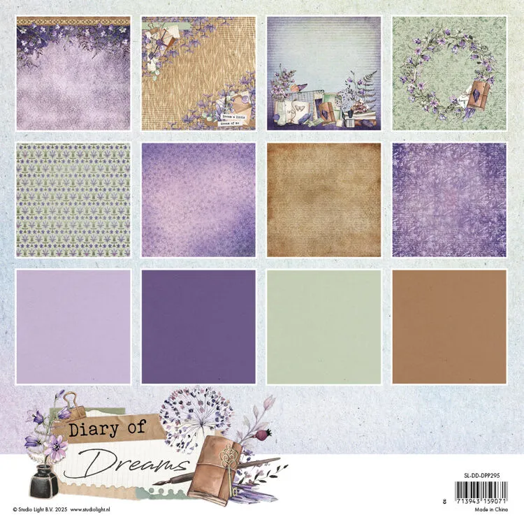 Diary of Dreams 8x8 Papers, 36 sheets