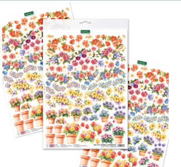 Garden Flower Die-Cuts,.282 pieces