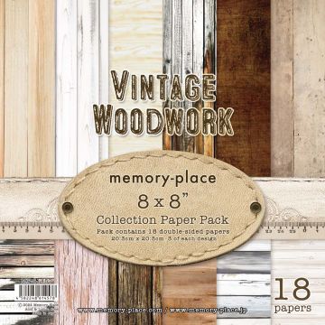 Vintage Woodwork 8x8 Papers, 18 sheets