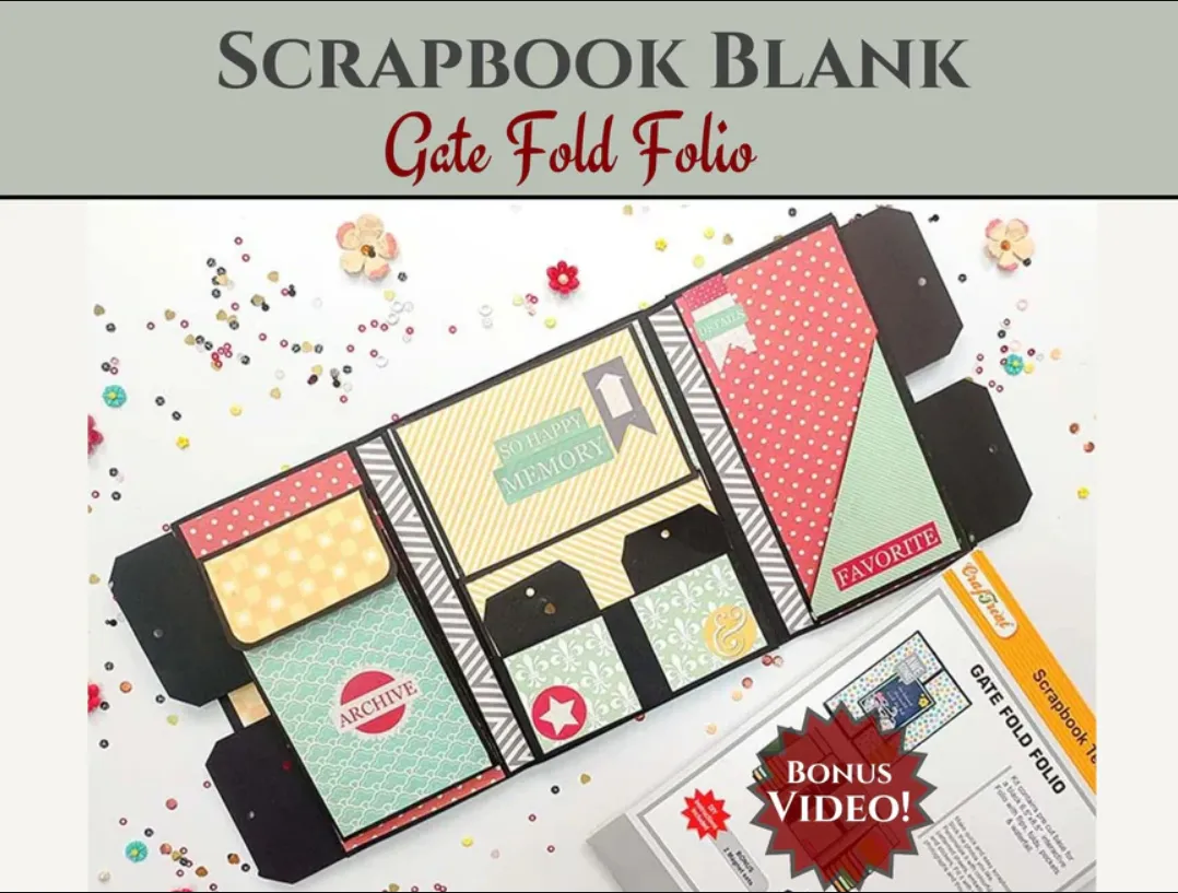 Gate Fold Folio, kraft, 8.5