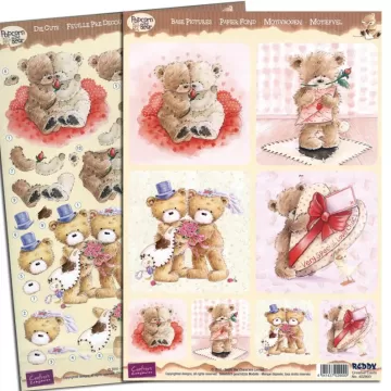 Popcorn the Bear 3D Precut -Romantic