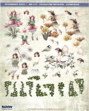 3D Card Toppers  Pink/Yellow Fairies