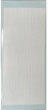White Wide Straight Line Dazzles&trade; Stickers