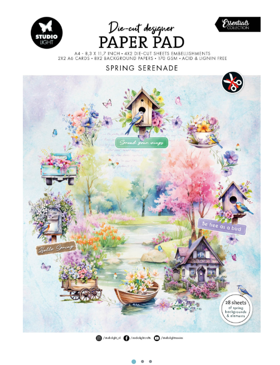 Spring Serenade Papers & Die-Cuts, 28 sheets