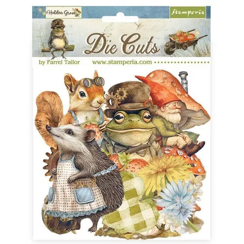 Hidden Grove Die-Cuts, 45 pieces