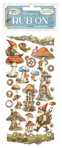 Hidden Grove Mushroom House Rub-Ons