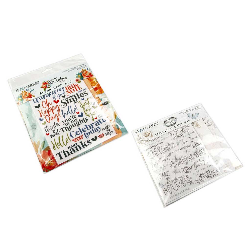 Card Kits by 49 and Market Money Saver--1/2 off!