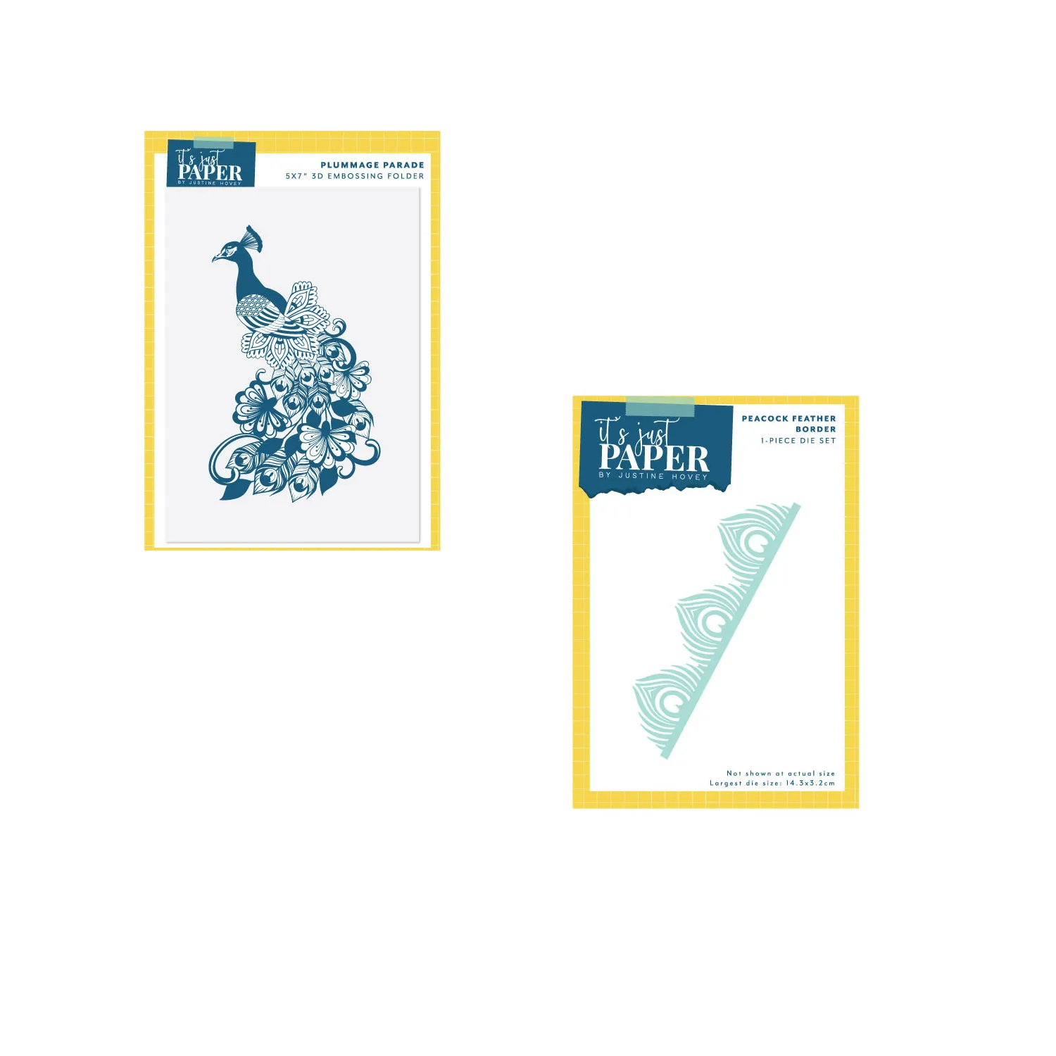 Peacock Dies & Embossing Folder by Itâs Just Paper Money Saver