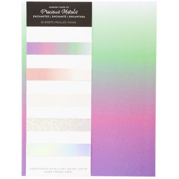 Enchanted Harmony Precious Metals Cardstock, 8.5x11, 20 sheets