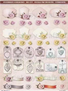 Pre Cut Sheets - Roses and decorations