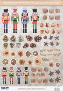 Pre Cut Toy Soldier, pine cones, & nutcrackers