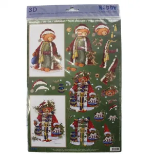 3D Card Toppers - Saint Nicholas Bear