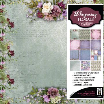 Whispering Florals 12x12 Patterned Cardstock