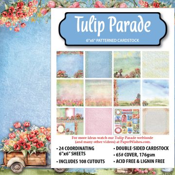 Tulip Parade 6x6 Patterned Cardstock