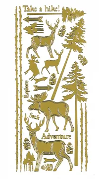 Great Outdoors Dazzles&trade;  Stickers, gold