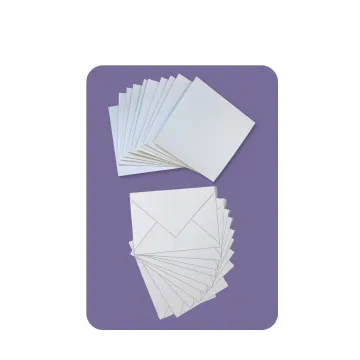 4 3/4" square cards & envelopes, 10 of each