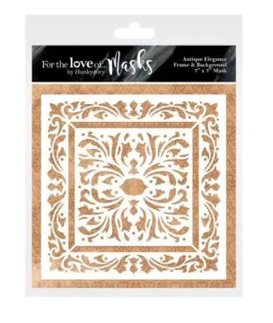 Antique Elegance Frame & Background Stencil