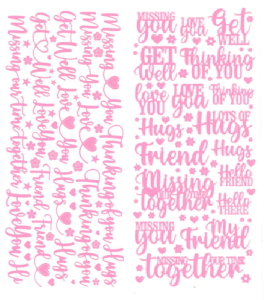 Pink We're Together Dazzles™ Stickers, 2 sheets