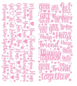 Pink We're Together Dazzlesâ¢ Stickers, 2 sheets