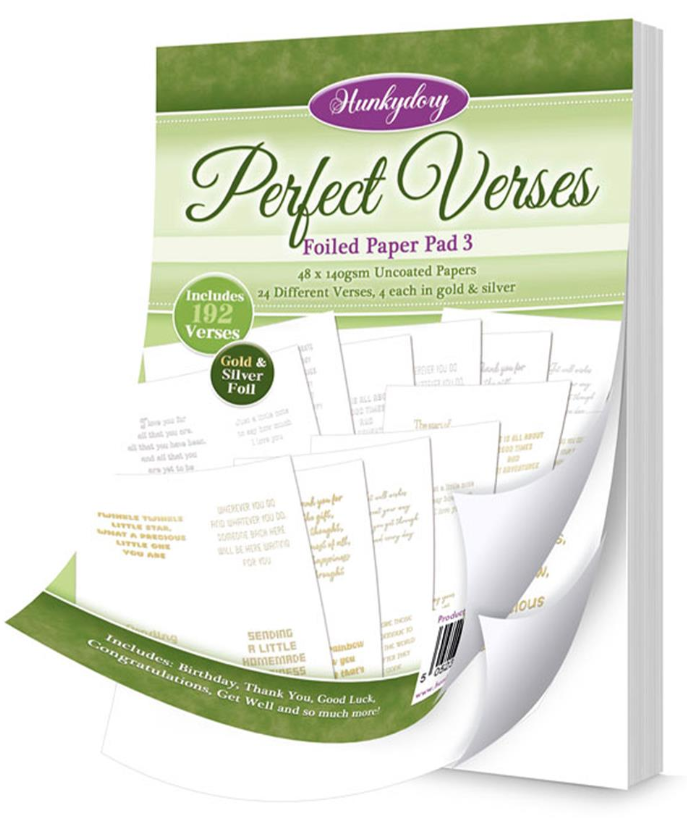 Perfect Verses Foiled Paper Pad 3, 192 verses