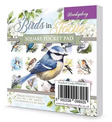 Birds in Focus Square Pocket Pad