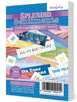 Splendid Sentiments for Square Pocket Pads