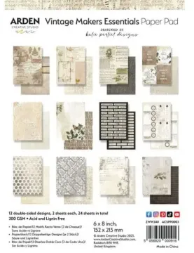 Vintage Makers Essentials 6x8 Papers