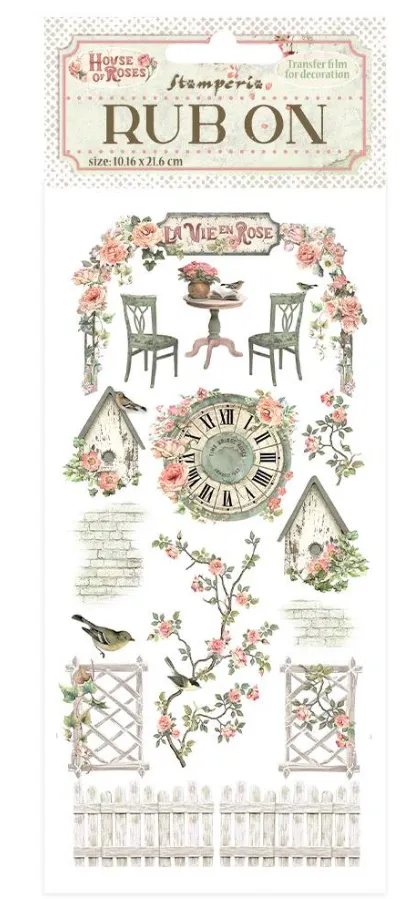 House of Roses Elements Rub-Ons