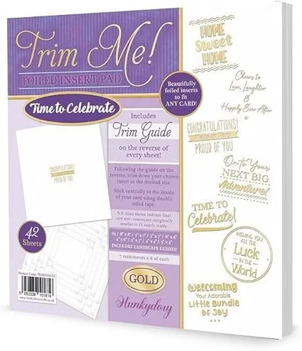 Time to Celebrate, Gold Trim Me! Foiled Insert Pad