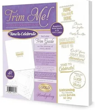 Time to Celebrate, Gold Trim Me! Foiled Insert Pad