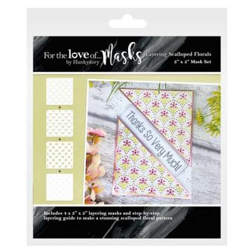 Layering Scalloped Florals For the Love of Masks