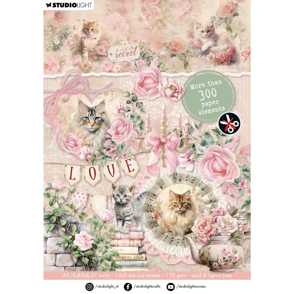 A Cat's Secret Die-Cuts, 300 pieces