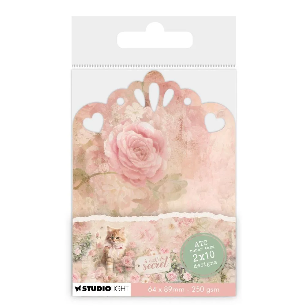 A Cat's Secret ATC tags, 20 pieces