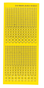 Yellow Jewel Dazzles™ Stickers, 540 pieces