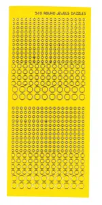 Yellow Jewel Dazzles&trade;  Stickers, 540 pieces