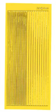 Yellow Straight Line Dazzles&trade; Stickers, 34 pieces