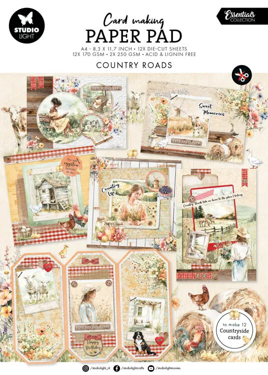 Country Roads Cardmaking Pad