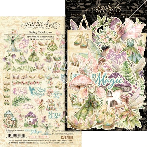 Fairy Boutique Ephemera Die-Cuts, 81 pieces