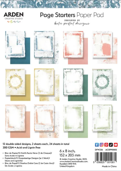 Page Starters 6x8 Paper Pad, 24 sheets