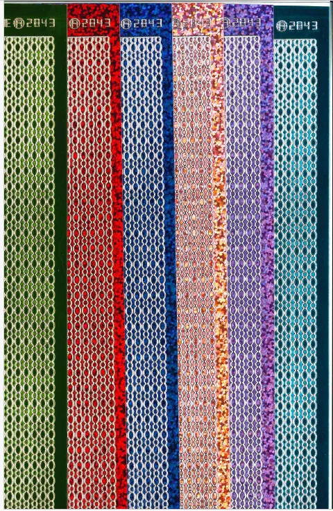 Oval Border Colorful Dazzles  Stickers, 6 sheets