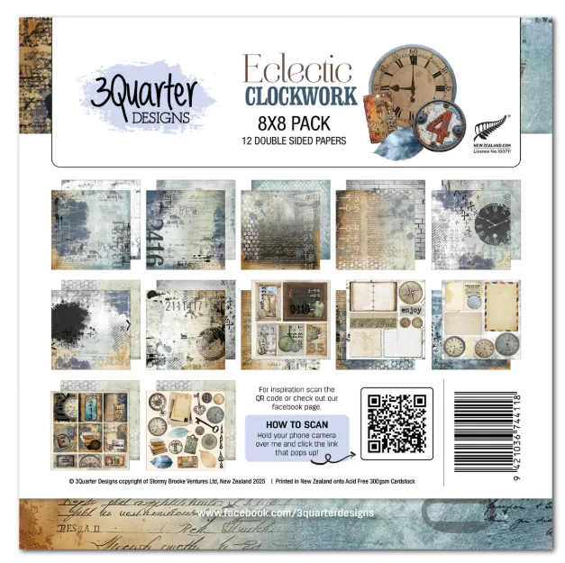 Electric Clocks 8x8 papers