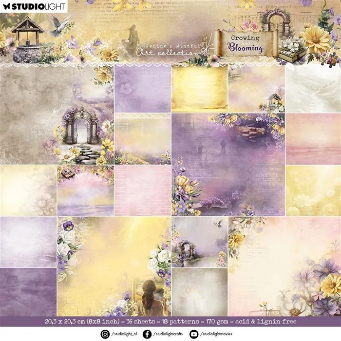 Growing & Blooming 8x8 papers