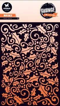 Holly Swirls Stencil