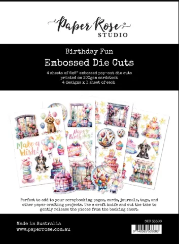 Birthday Fun Embossed Die-Cuts