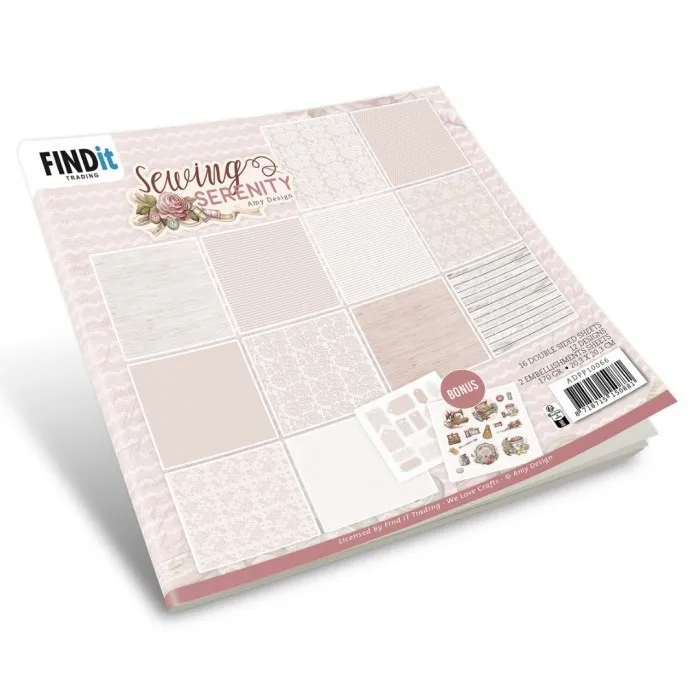 Sewing Serenity 8x8 Papers, 12 sheets