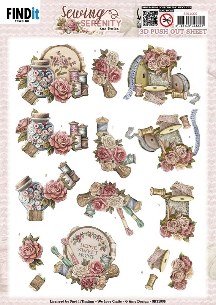Sewing Serenity 3D Die-Cuts