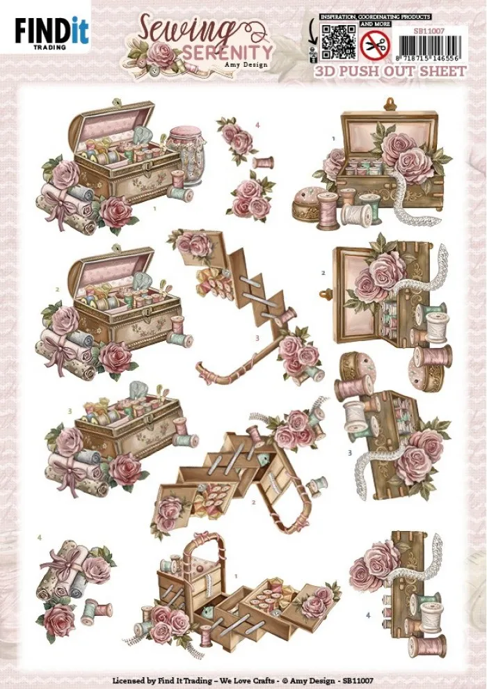 Sewing Box 3D Die-Cuts